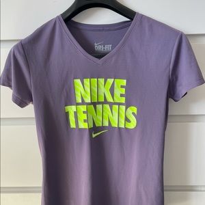 Nike Tennis Women’s Dri-Fit V Neck T Shirt